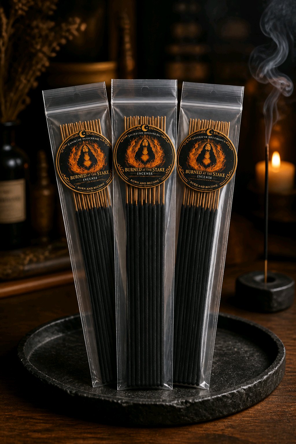 Burned at the Stake Hand-Dipped Ritual Incense | 10 Stick Pack
