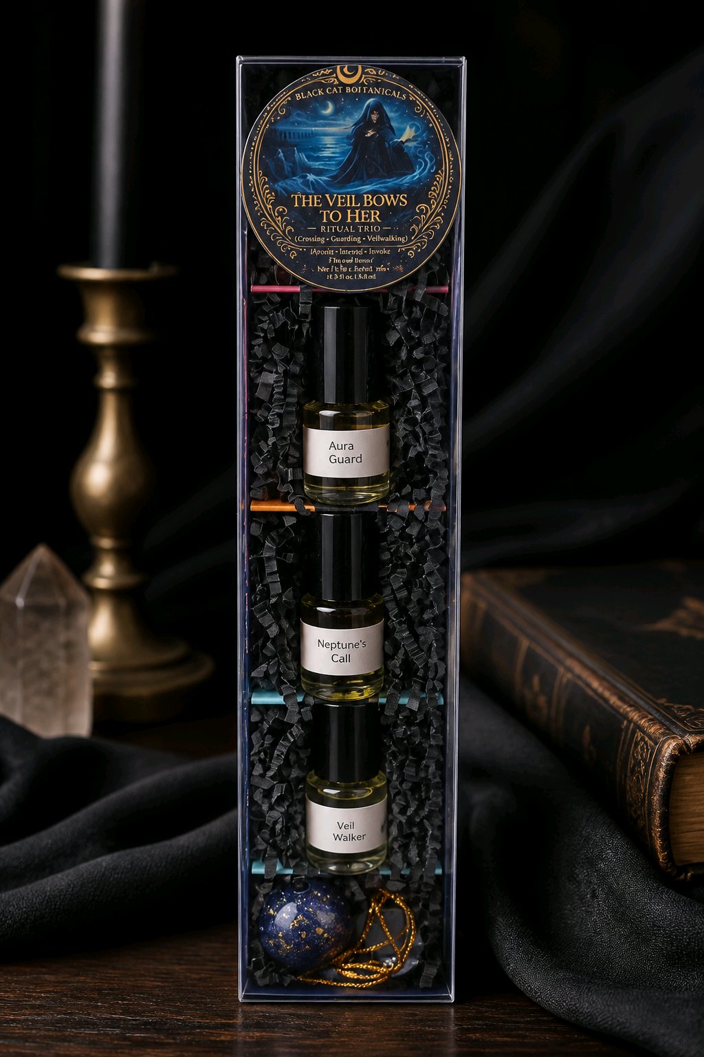 The Veil Bows to Her Reliquary Ritual Oil Trio
