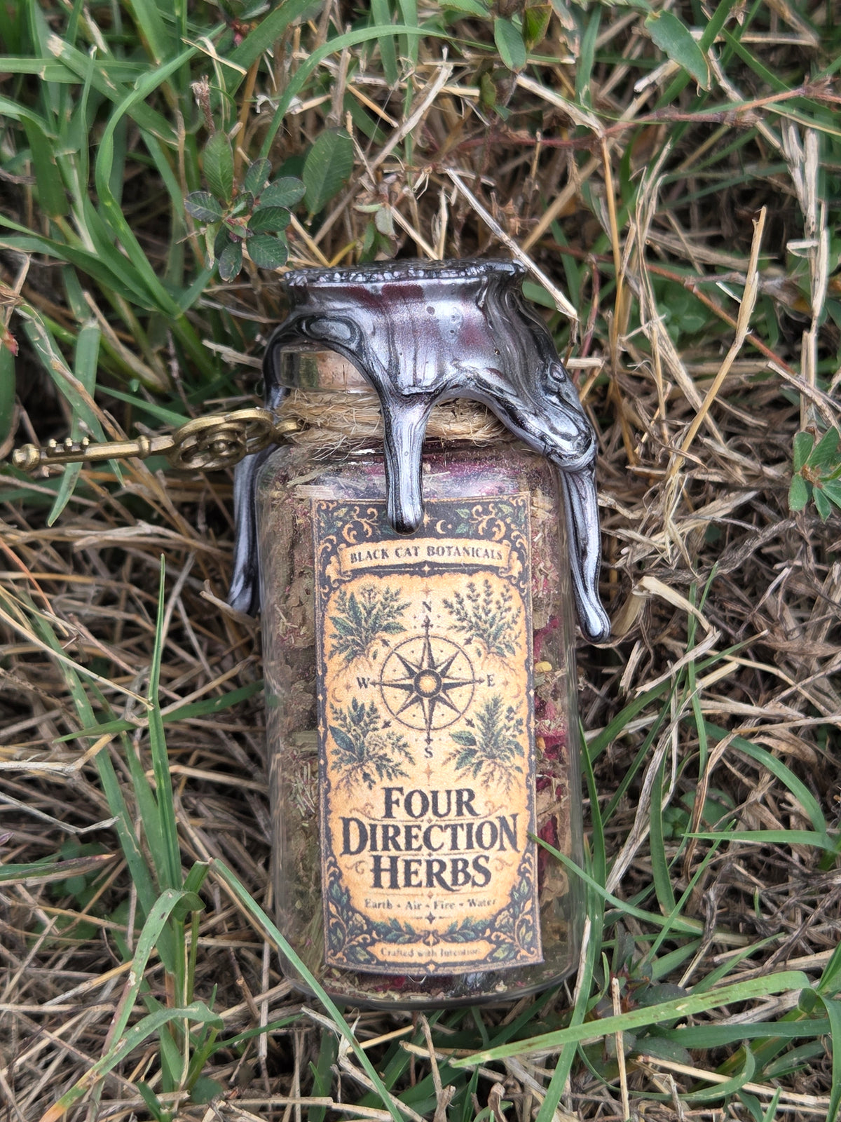 Four Direction Herbs Ritual Jar | Directional Magic, Balance & Sacred Space