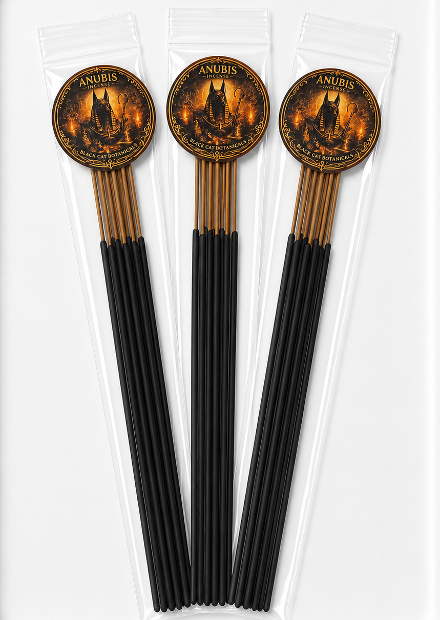 Anubis Hand-Dipped Ritual Incense | 10 Stick Pack