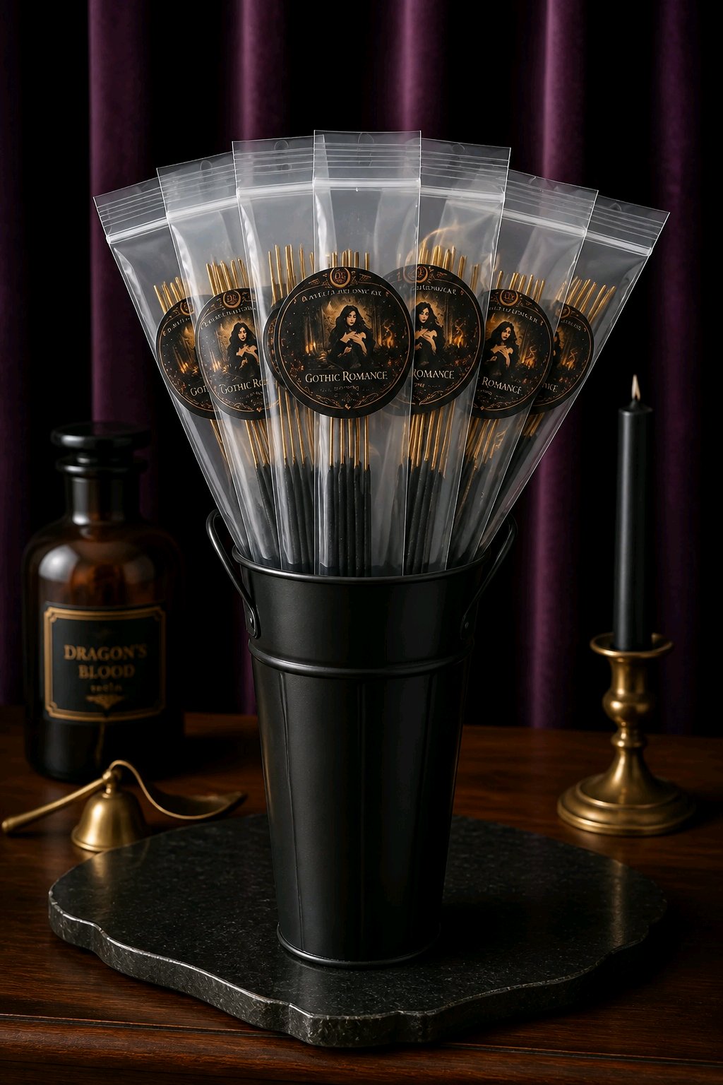 Gothic Romance Hand-Dipped Ritual Incense | 10 Stick Pack