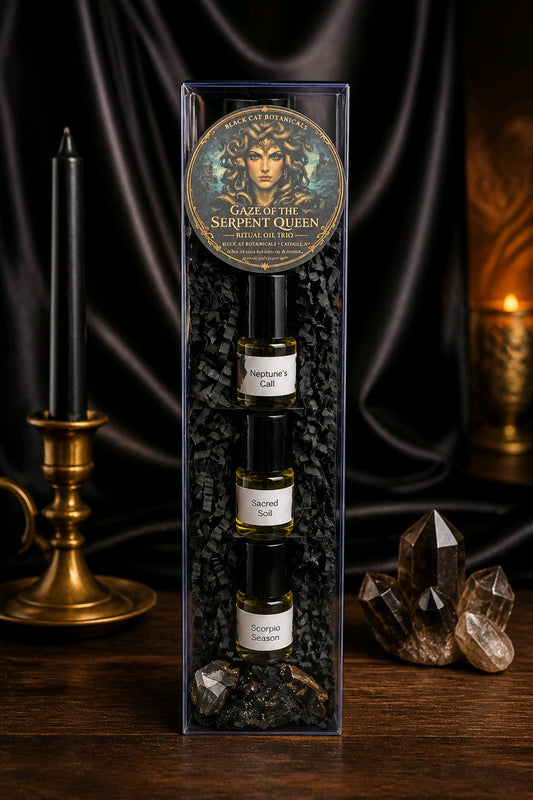 Gaze of the Serpent Queen Ritual Oil Trio