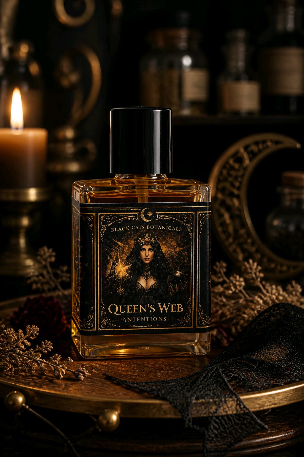 Queen’s Web Ritual Oil | Protection, Banishment & Sovereignty Oil