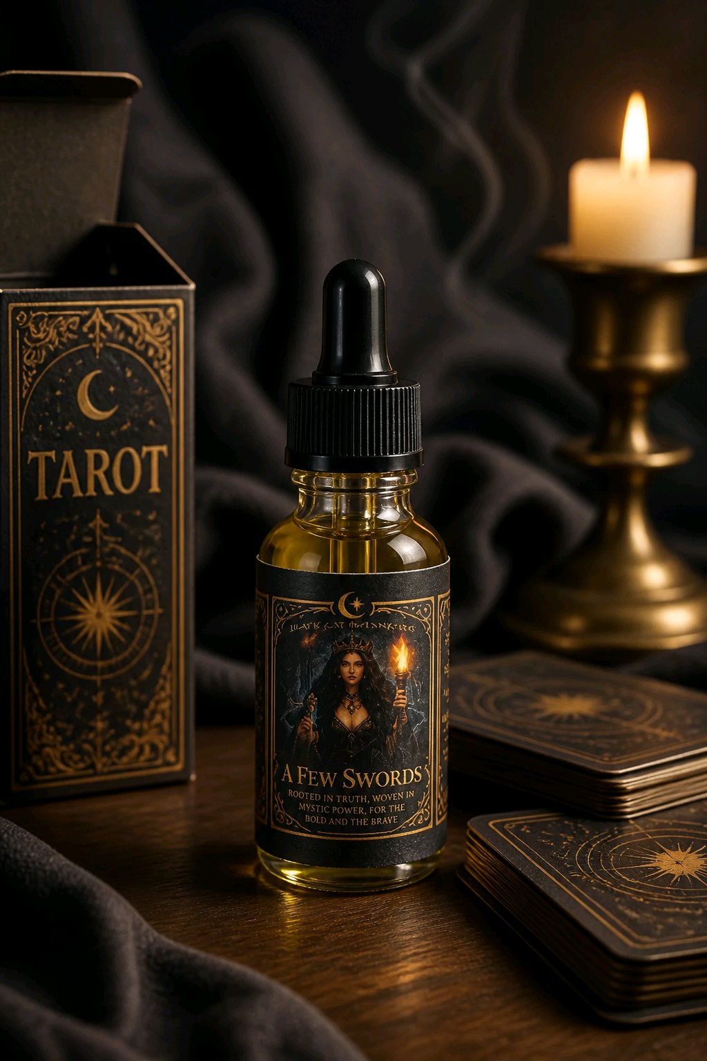 Ace of Swords Ritual Oil | Road Opener Oil | Black Cat Botanicals