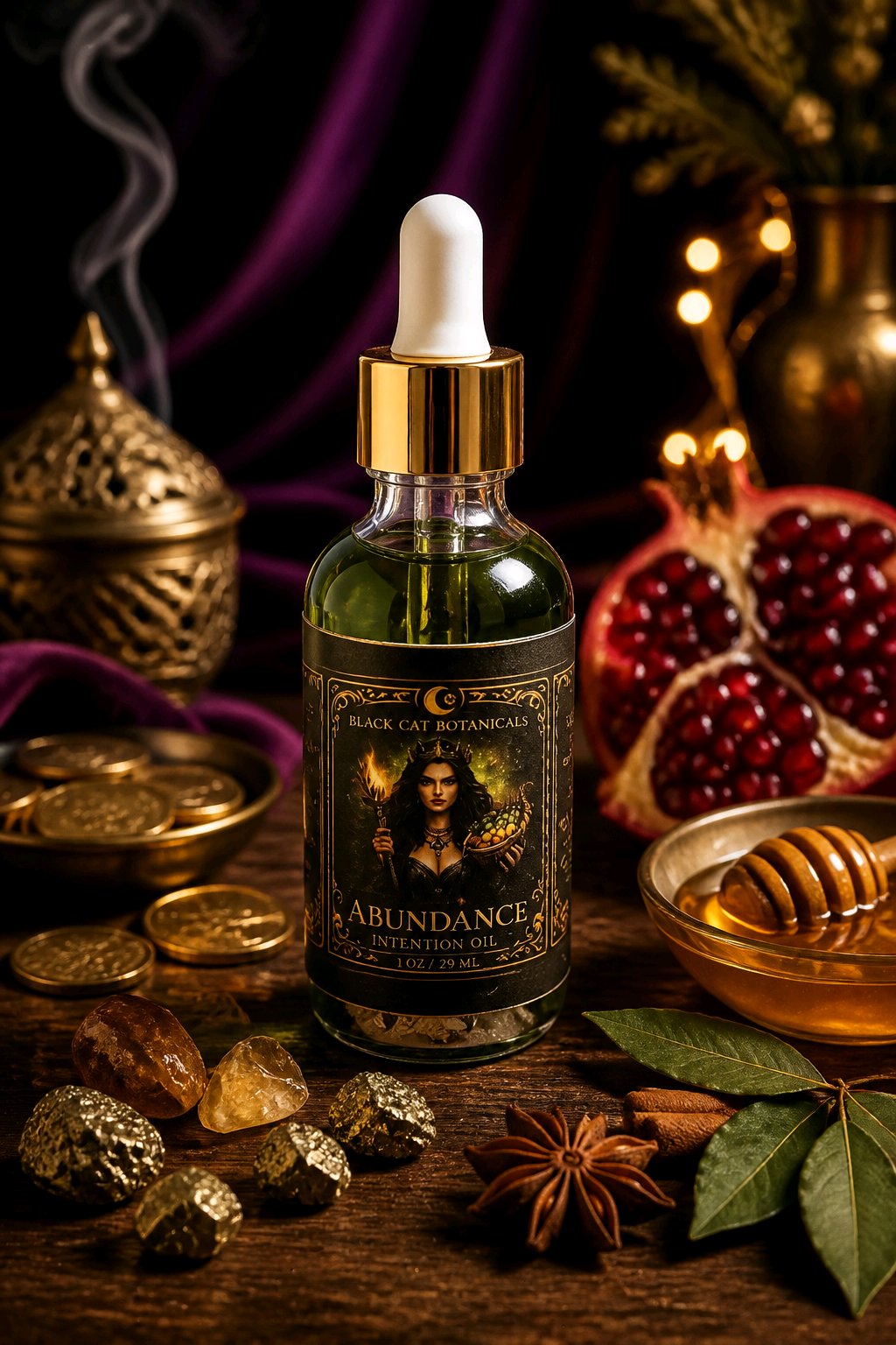 Abundance Alchemy Ritual Oil | Prosperity & Success Oil | 2oz