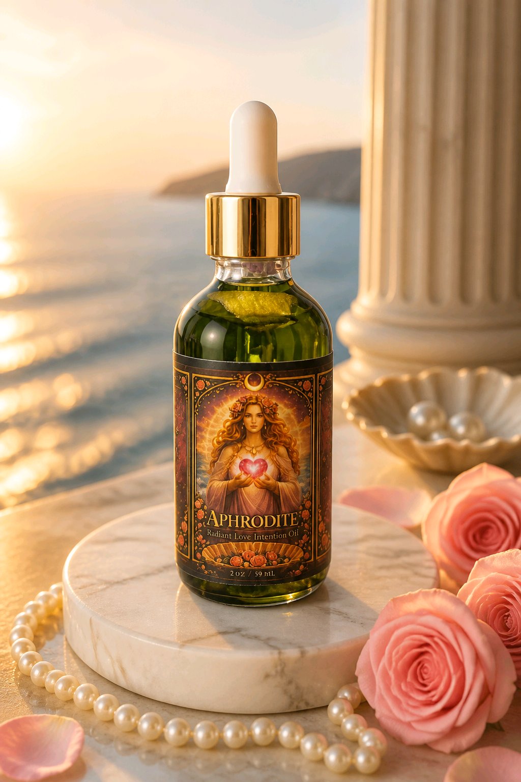 Aphrodite Ritual Oil | Love & Attraction Oil | Black Cat Botanicals