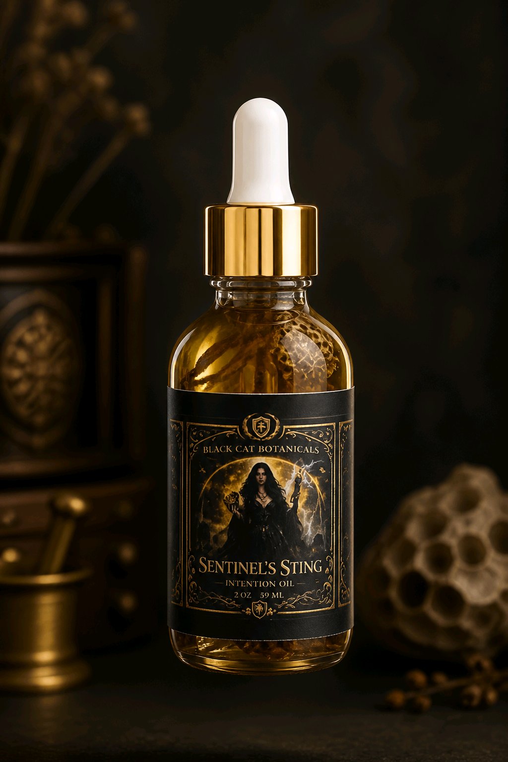 Sentinel’s Sting Ritual Oil | Protection, Warding & Spiritual Defense Oil