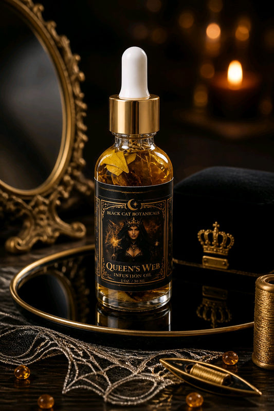 Queen’s Web Ritual Oil | Protection, Banishment & Sovereignty Oil