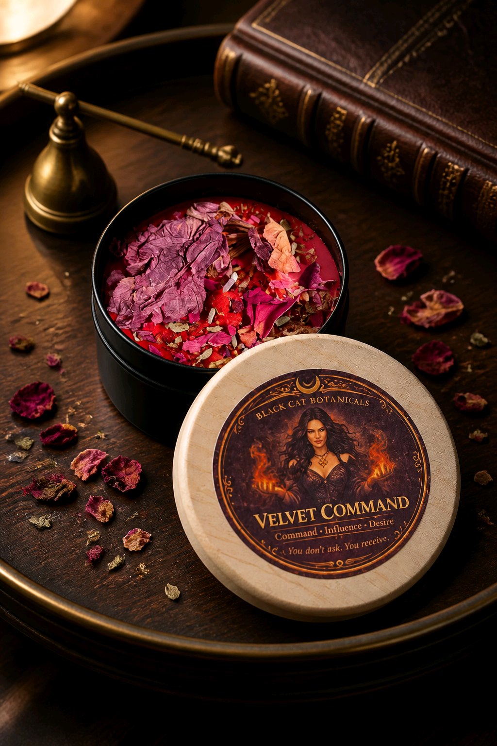 Velvet Command Ritual Candle