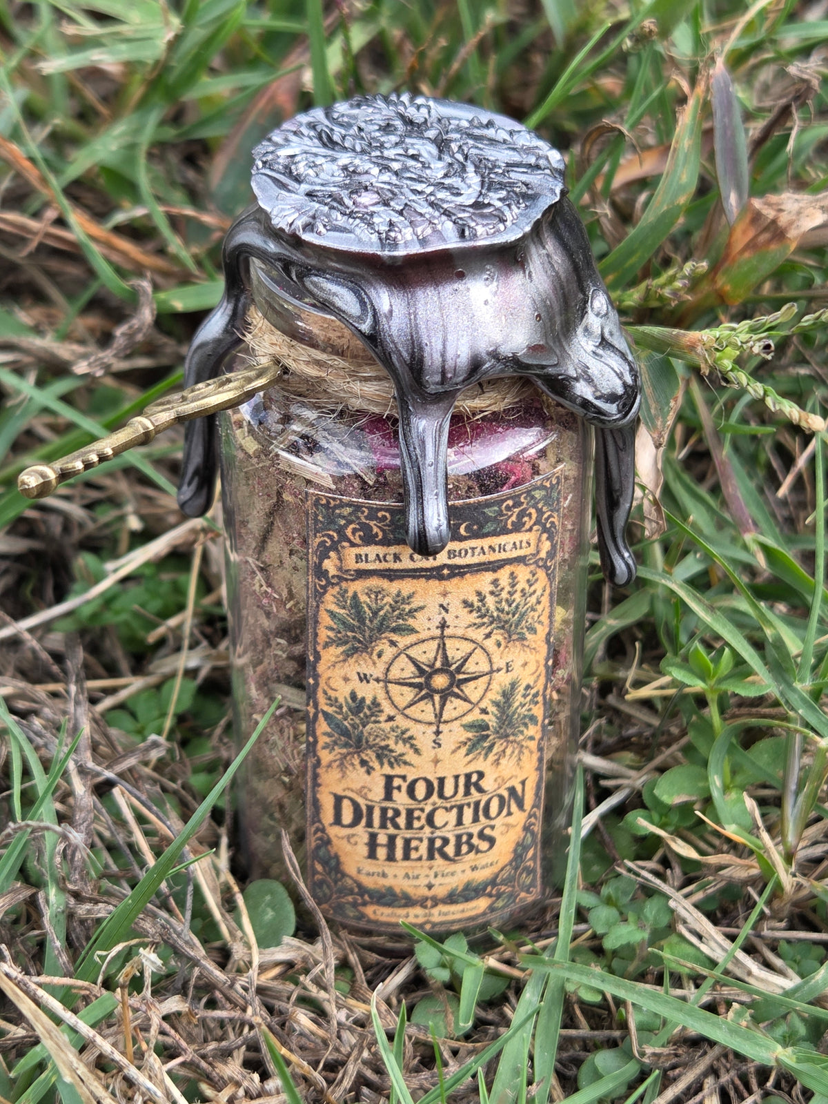 Four Direction Herbs Ritual Jar | Directional Magic, Balance & Sacred Space