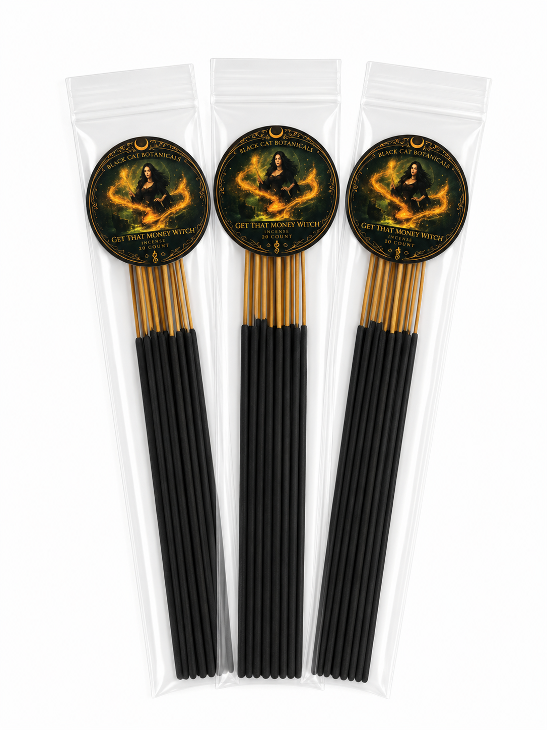 Get That Money Witch Hand-Dipped Ritual Incense | 10 Stick Pack