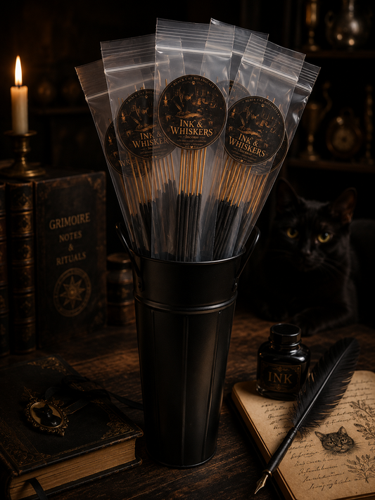Ink & Whiskers Hand-Dipped Ritual Incense | 10 Stick Pack