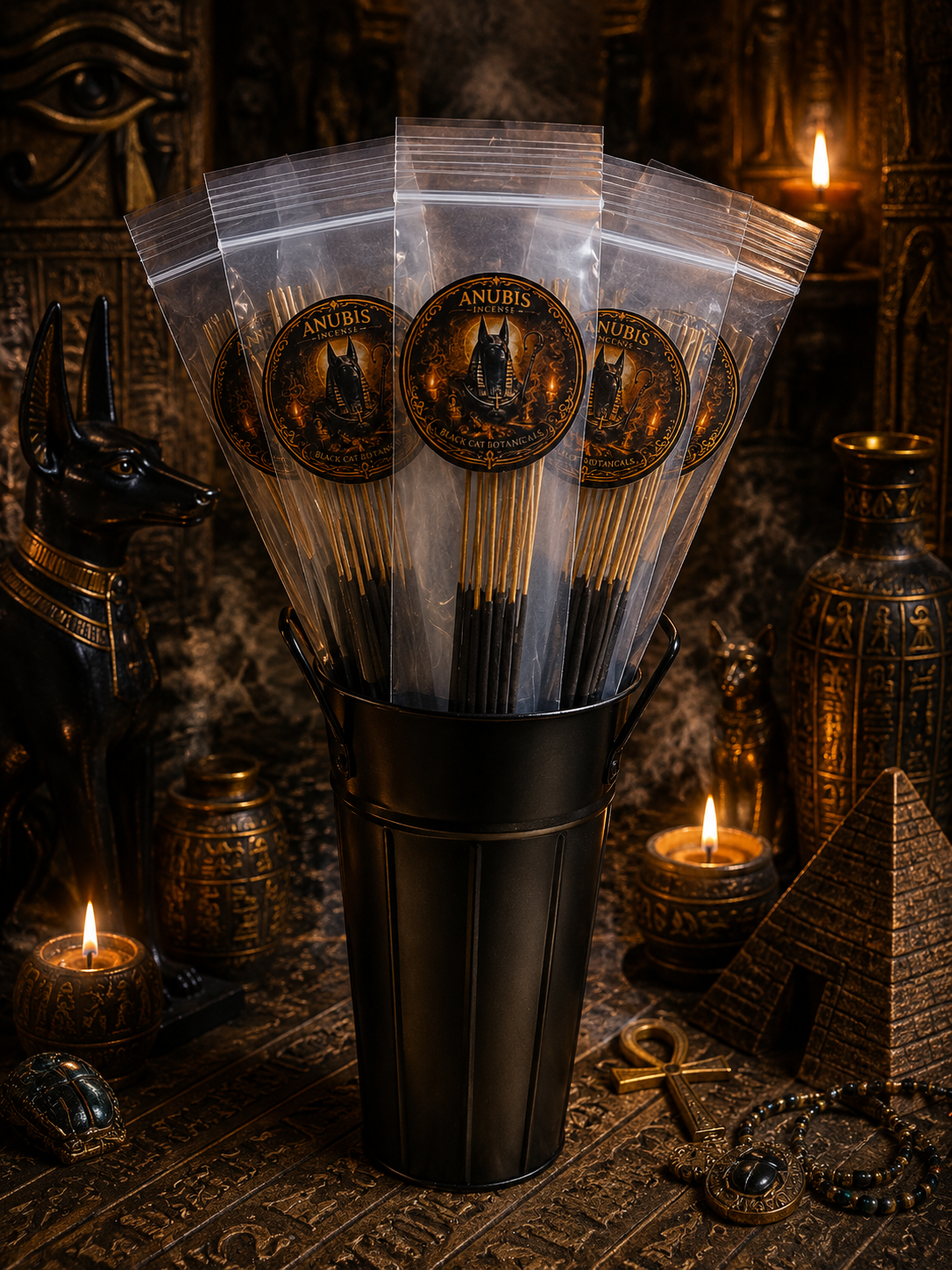 Anubis Hand-Dipped Ritual Incense | 10 Stick Pack