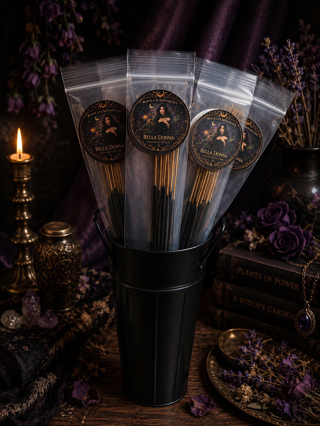 Bella Donna Hand-Dipped Ritual Incense | 10 Stick Pack