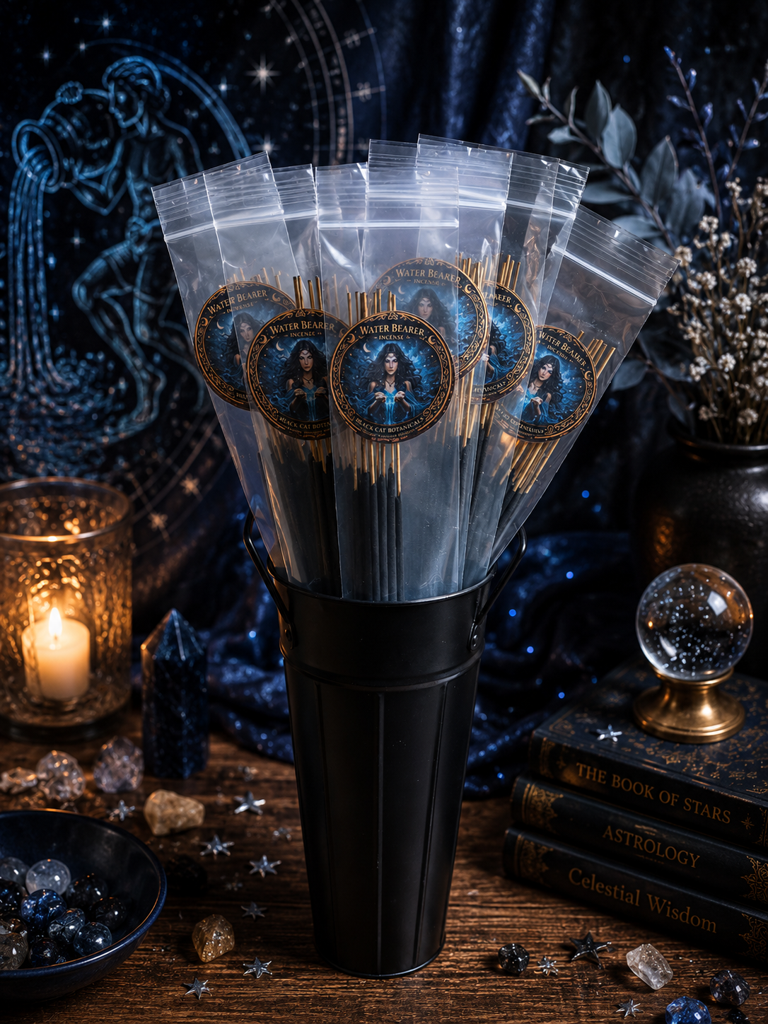 Water Bearer Hand-Dipped Ritual Incense | 10 Stick Pack