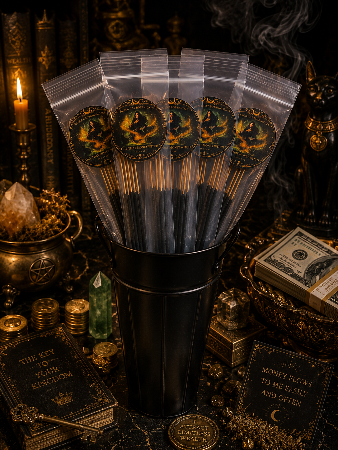 Get That Money Witch Hand-Dipped Ritual Incense | 10 Stick Pack