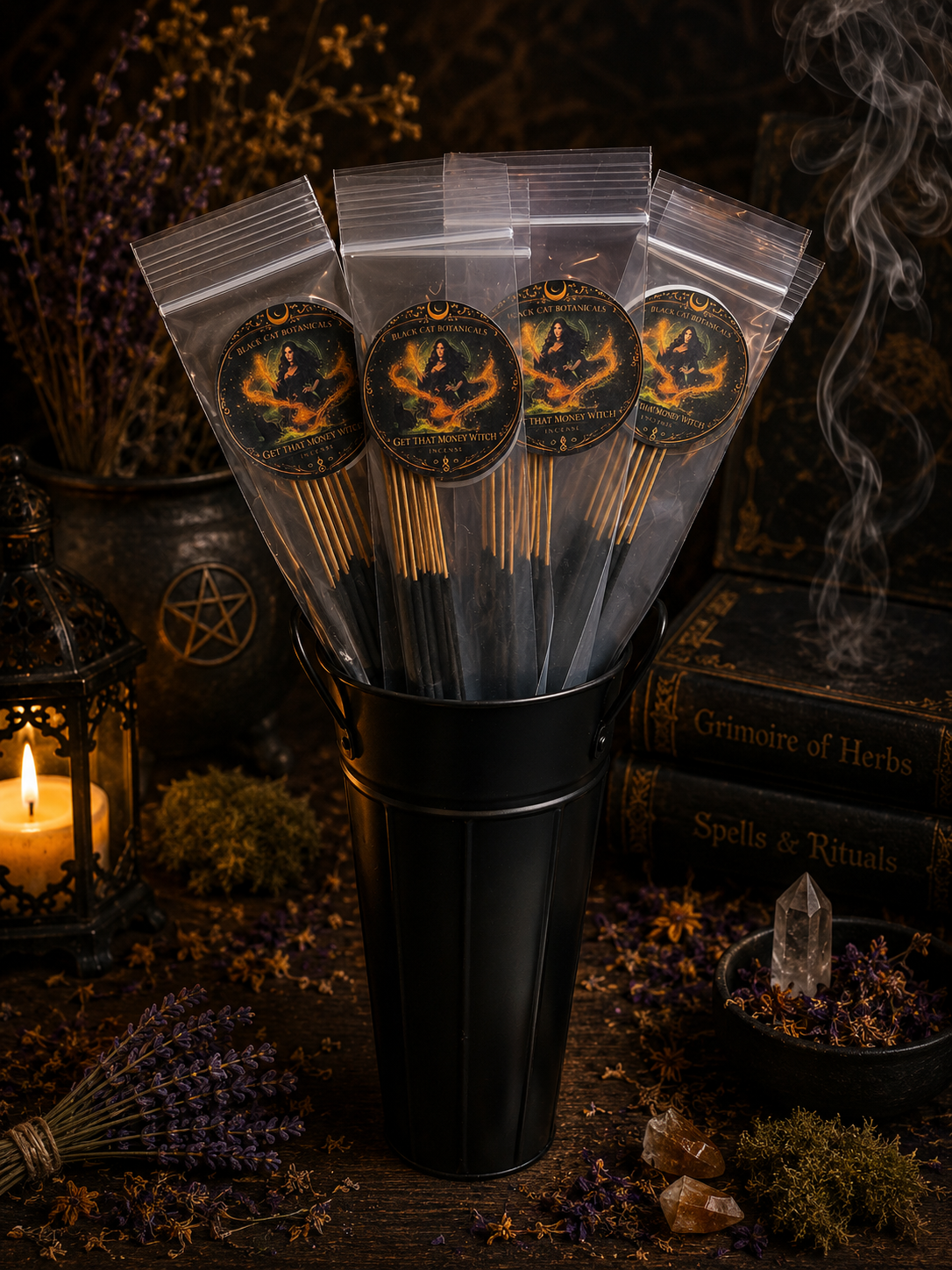 Get That Money Witch Hand-Dipped Ritual Incense | 10 Stick Pack