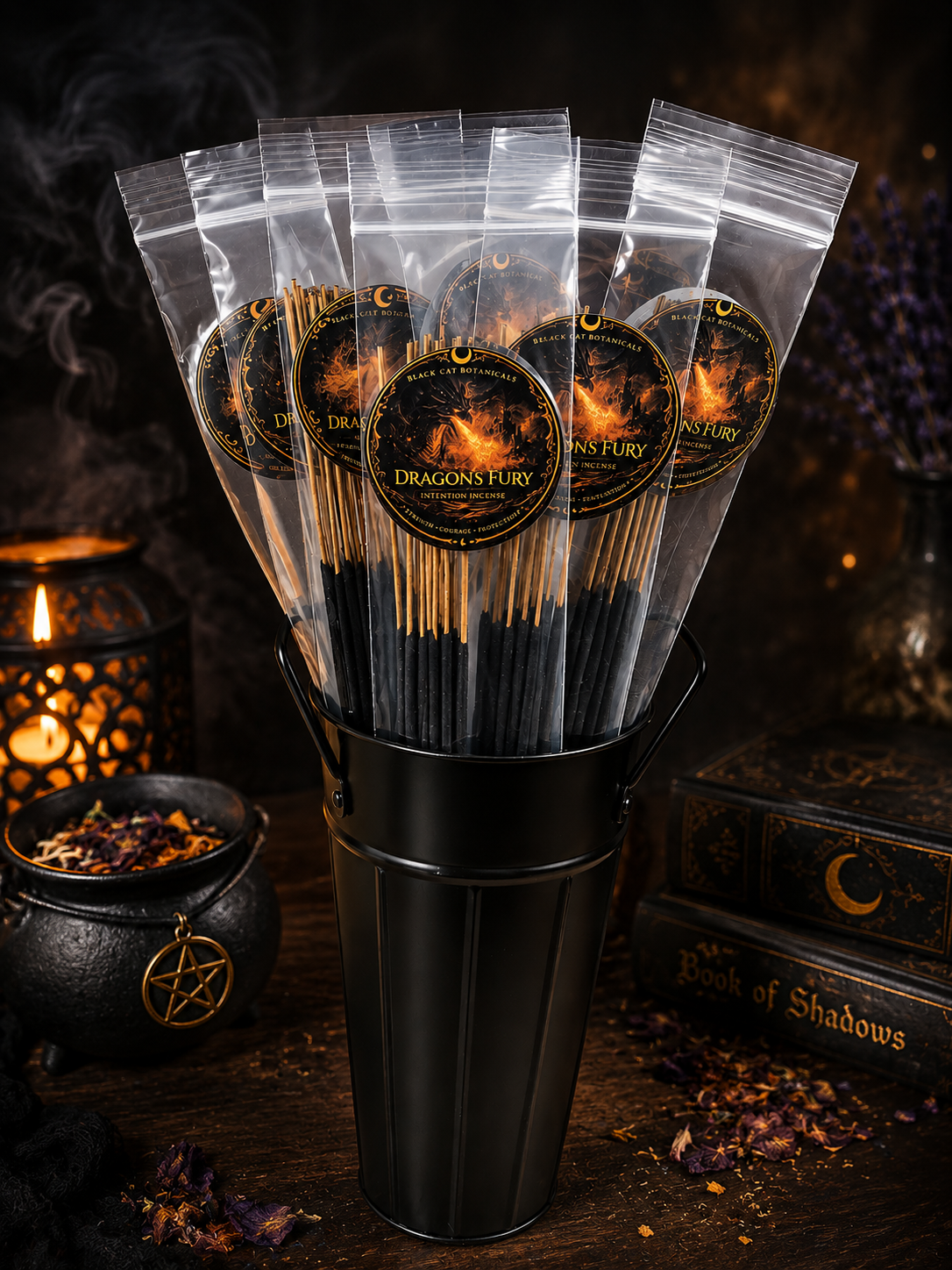 Dragon’s Fury Hand-Dipped Ritual Incense | 10 Stick Pack