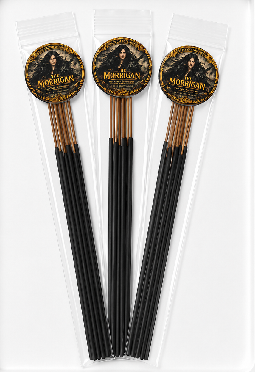 The Morrigan Hand-Dipped Ritual Incense | 10 Stick Pack