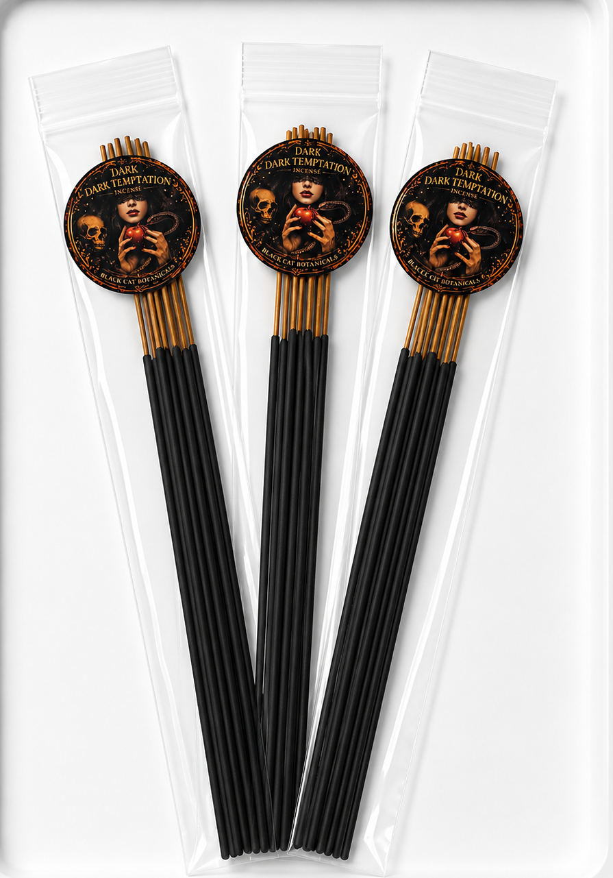 Dark Temptation Hand-Dipped Ritual Incense | 10 Stick Pack