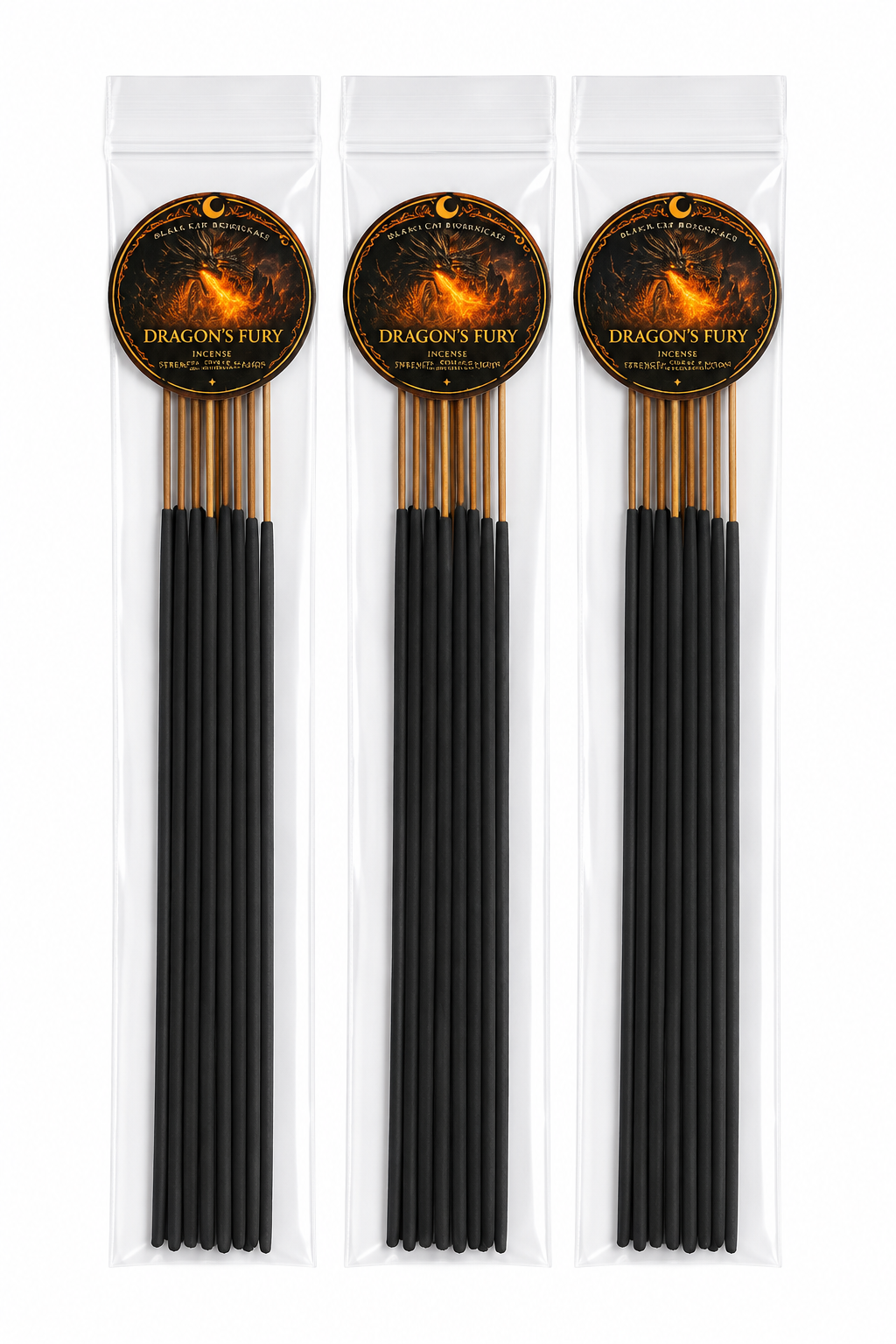 Dragon’s Fury Hand-Dipped Ritual Incense | 10 Stick Pack