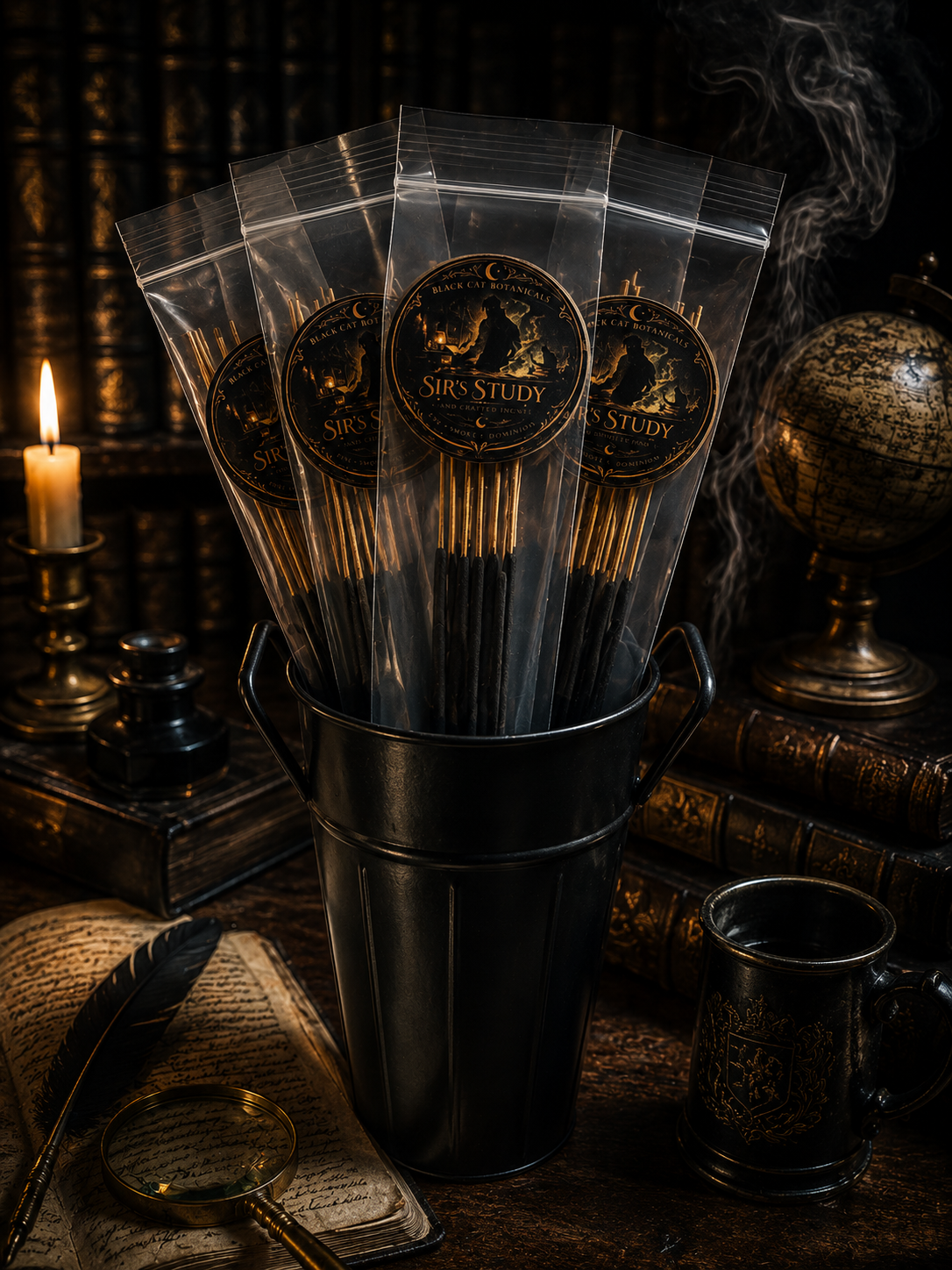 Sir’s Study Hand-Dipped Ritual Incense | 10 Stick Pack