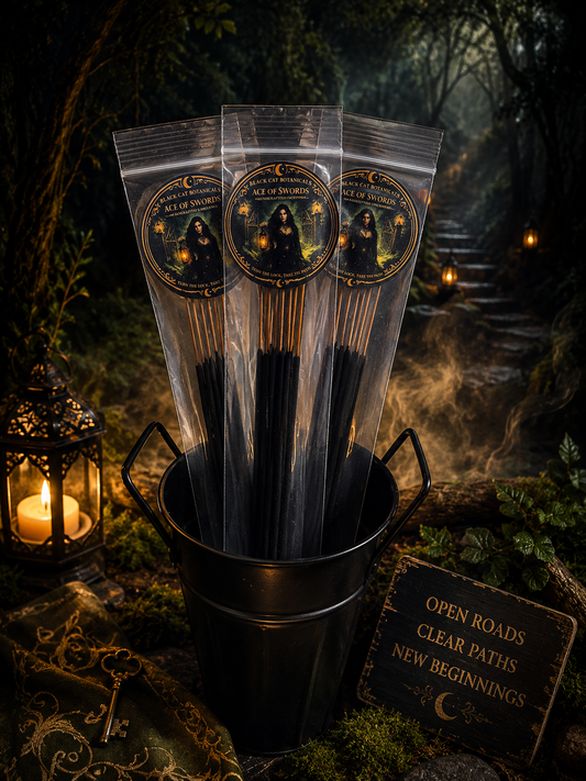 Ace of Swords Hand-Dipped Ritual Incense | Road Opening Incense | 10 Stick Pack