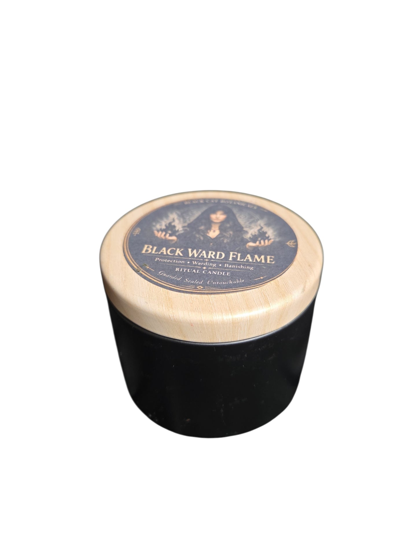 Black Ward Flame Ritual Candle