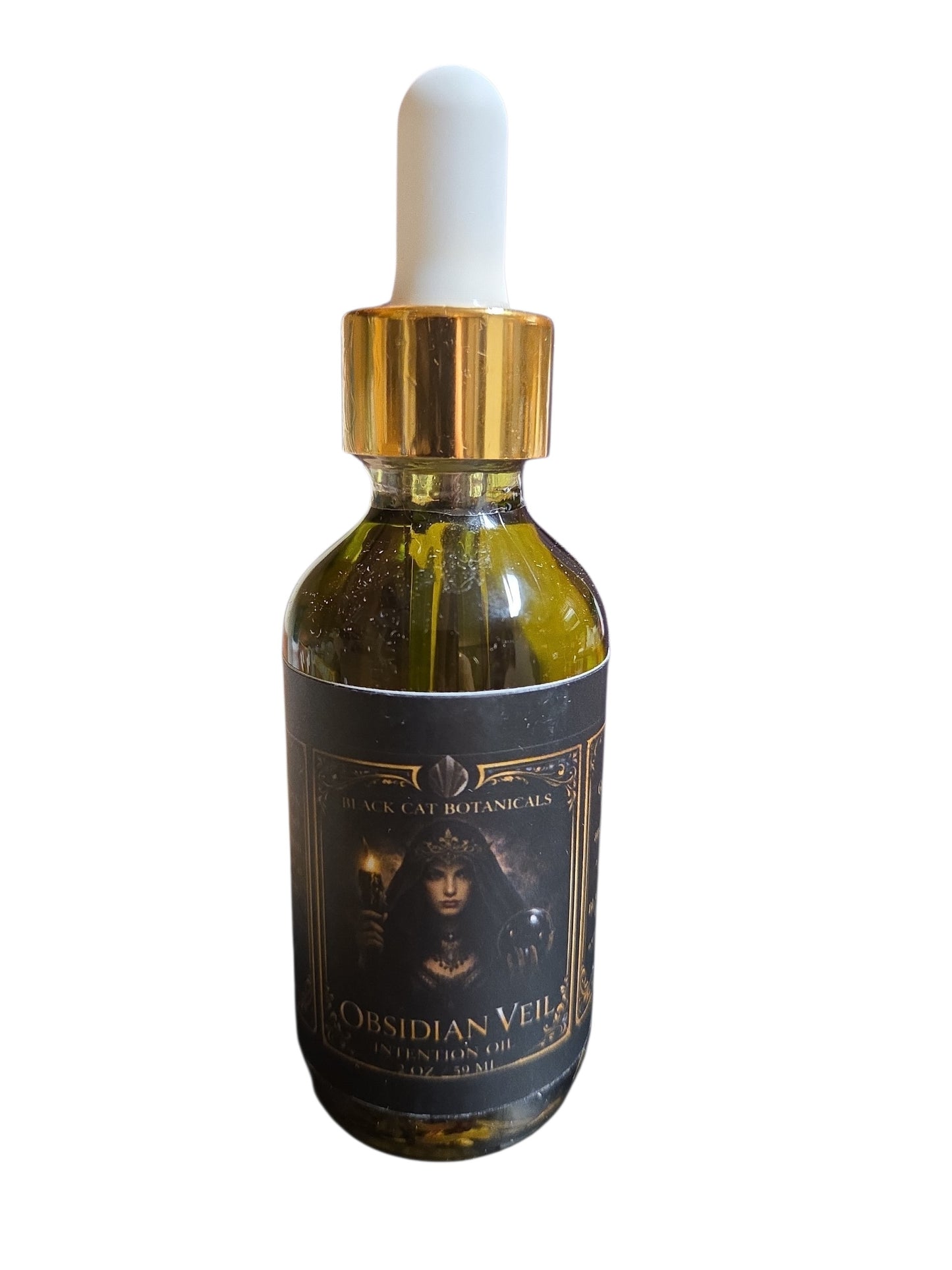 Obsidian Veil Ritual Oil | Shadow Work & Emotional Healing Oil
