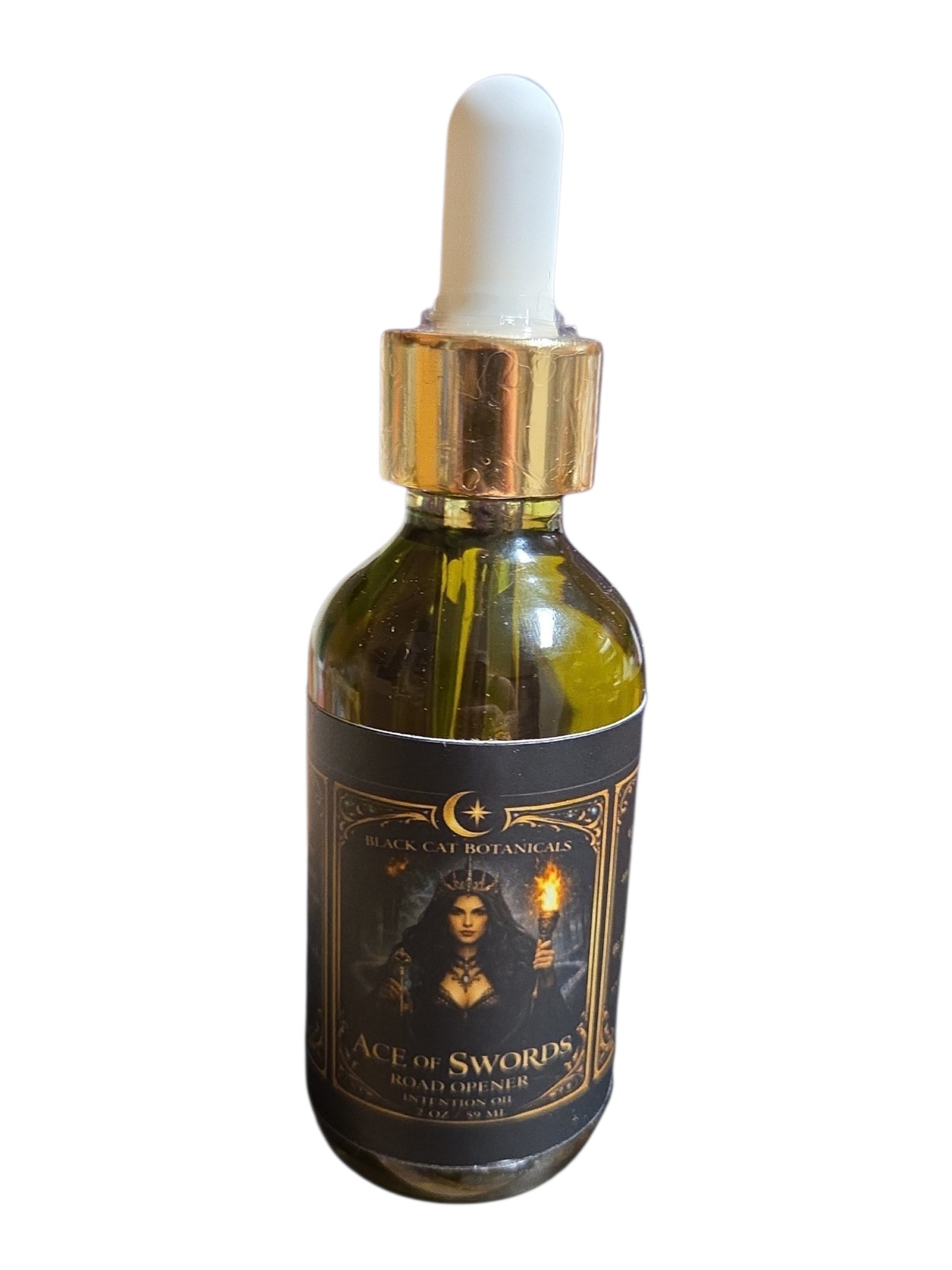 Ace of Swords Ritual Oil | Road Opener Oil | Black Cat Botanicals