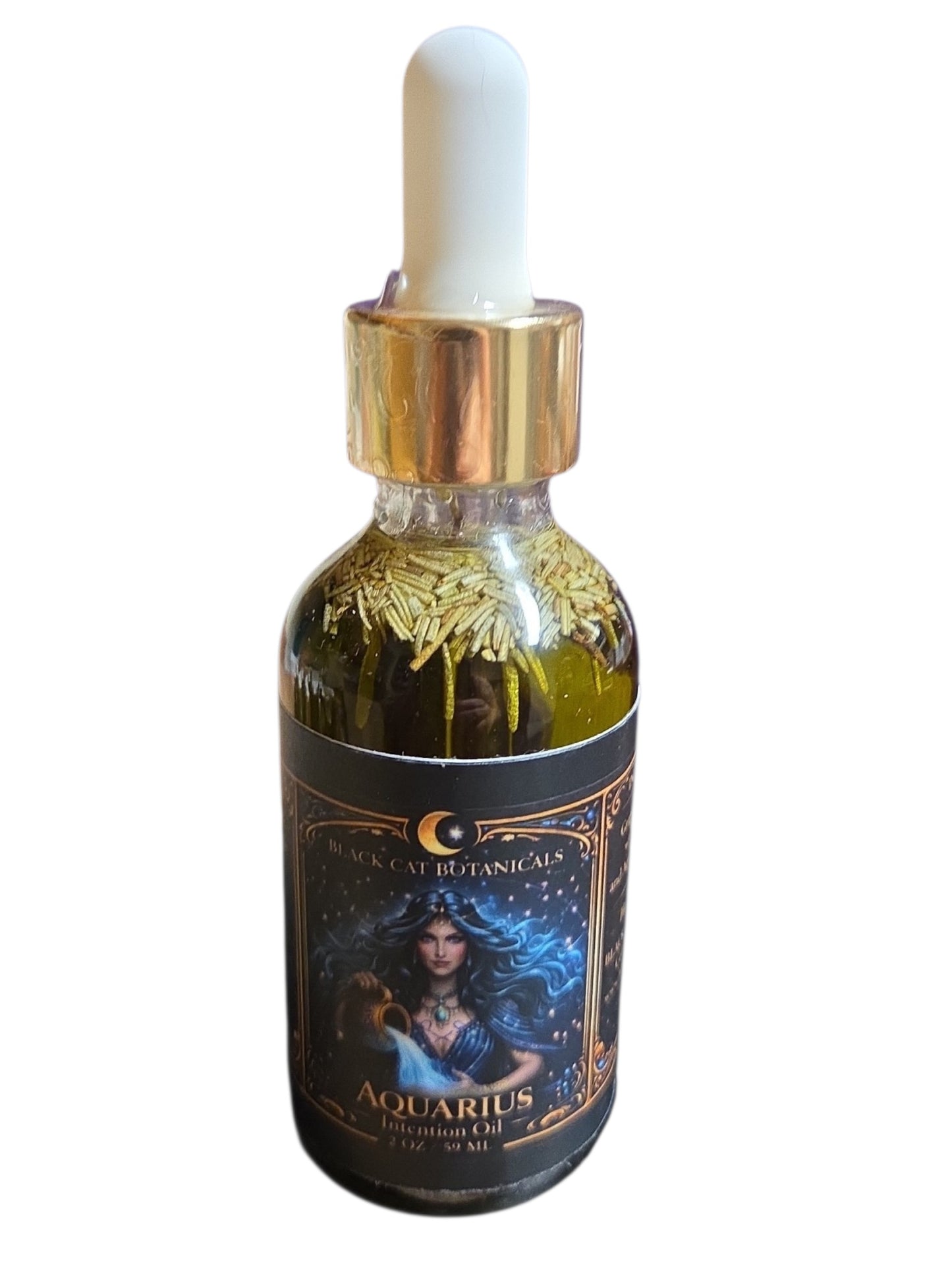 Aquarius Ritual Oil | Zodiac Ritual Oil | Black Cat Botanicals